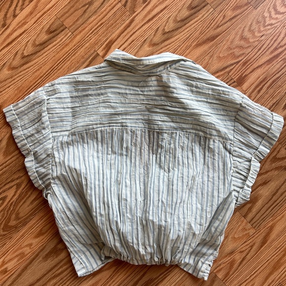 Striped blue Urban outfitters Women's Top - Picture 2 of 3